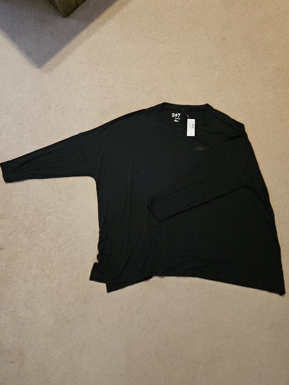Maurices Women’s Black Dolmam Long-Sleeve Tee